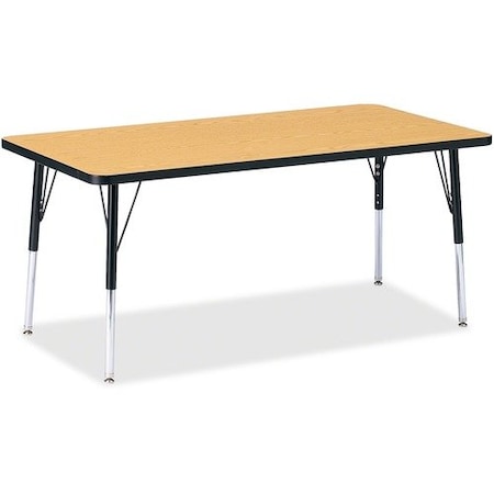 Jonti-Craft TABLE, RECTANGLE, 30X60, OK/BK JNT6408JCA210